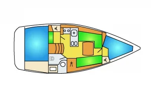Beneteau oceanis 31 lay-out